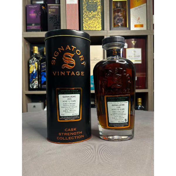 Signatory Vintage Glenallachie 13 Years Old Cask Strength Collection 2008 Bottle No. 390 of 678