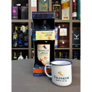 Talisker 10 Years Old Single Malt Whisky with Talisker Mug