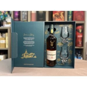 Glenfiddich Small Batch 18 Year Old Gift set with 2 Whisky Glasses